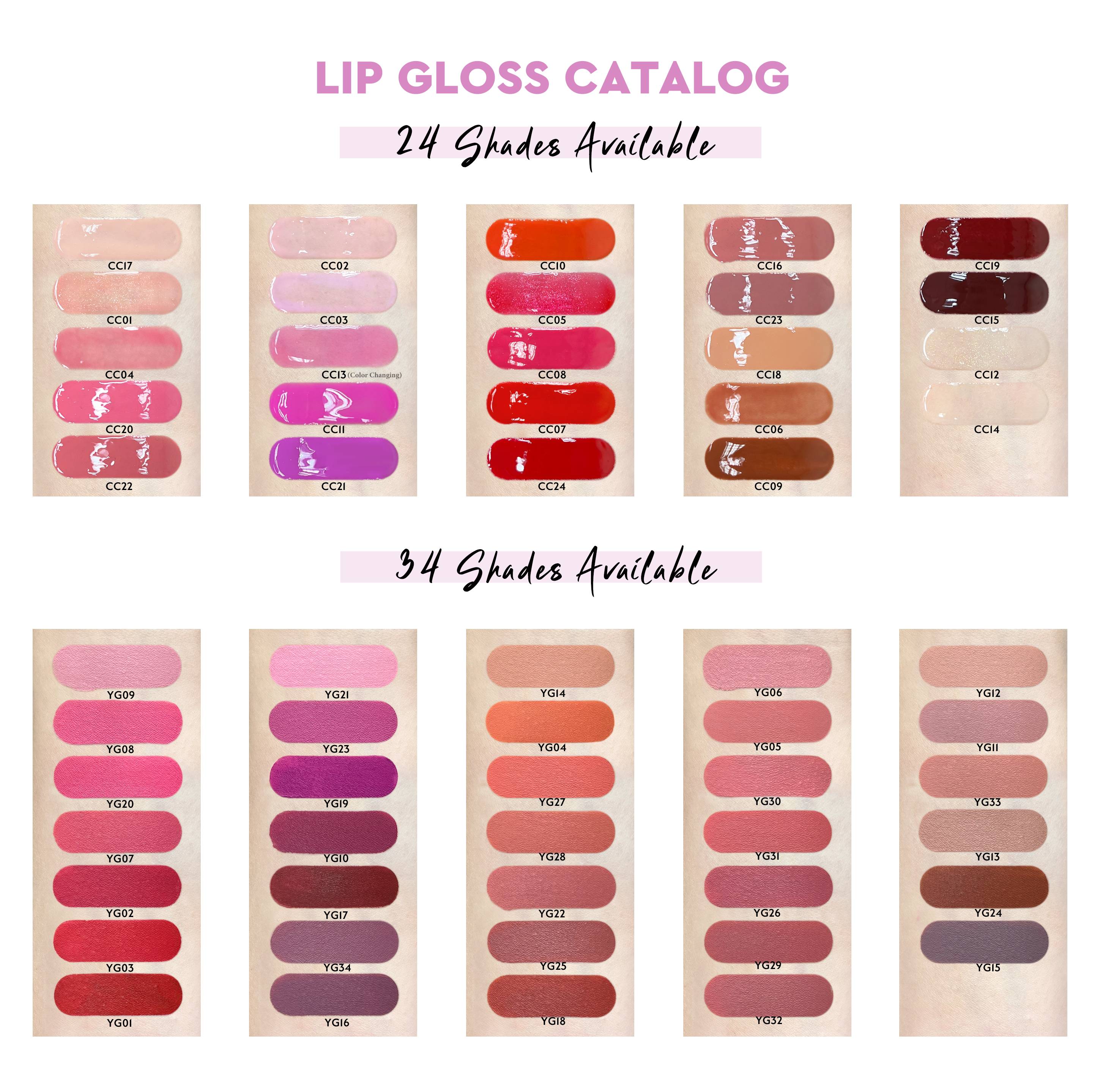 Pink Square Container Creamy Lip Gloss Custom logo
