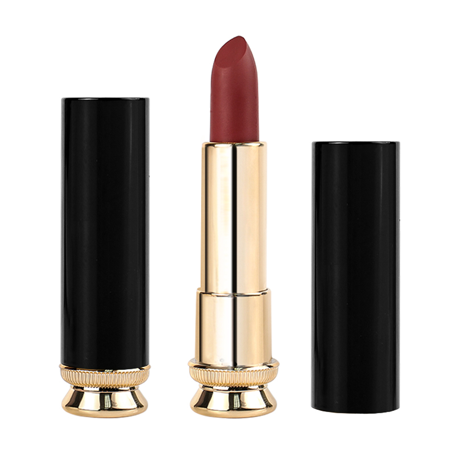 12 Color Waterproof Black Gold Tube Matte Lipstick