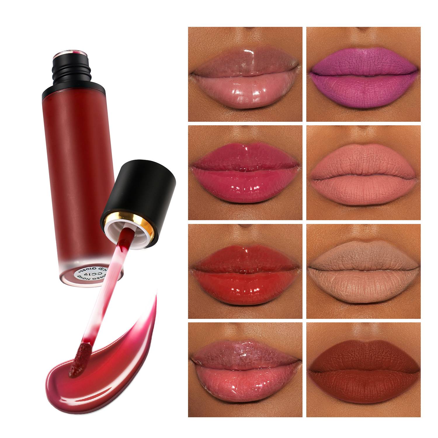 Frosted Classic Black Lip Gloss